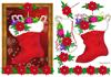 Christmas Stocking with Decoupage