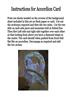 Instructions for Accordion Card