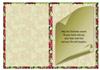 Pointsetta card insert 2-DWJ