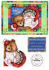 santa ted hug a5 topper & decoupage