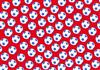 red football backing