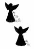 snow angel silhouettes