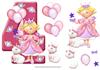 AGE 4 PRINCESS Shape card sheet 2 of 2