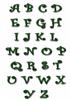 CURLZ ALPHABET - xmas green