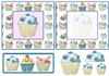 yummy cupcake card, insert and bookmark