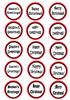 circle red christmas sentiments 5 fonts