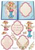 FLOWER GIRL Book Shaped topper and decoupage