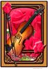 A4 Elegant Musical Roses Card