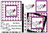 Vibrant rose card sheet