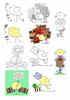 5 alfie bird digi stamps and toppers