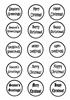 circular christmas sentiments - 5 fonts
