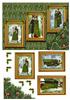 trio of regency frames xmas green A5