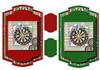 2 Darts Shaped Toppers + tags