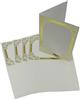 Deco follies A5 cards 6 gold