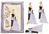Lady in lavender card front with step by step