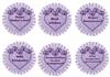 6 assorted card toppers