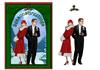Art Deco Seasons Greetings + decoupage