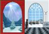2 art deco christmas backgrounds .