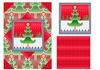 bright christmas tree design sheet