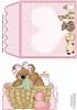 BABY GIRL BEAR IN BASKET Easel Kit SHEET 4