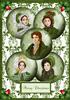 christmas regency green a5 topper