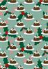 christmas pudding backing paper