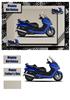 Blue Scooter A5 + decoupage