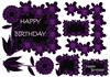 floral framed birthday topper