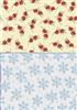 snowflake & poinsettia christmas backing paper