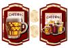 CHEERS! beer, ale. lager - shaped toppers