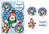 Penguin Snowballs & Snowflakes - 360 DPI