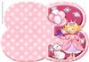 AGE 3 PRINCESS Shape card sheet 1 of 2