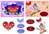 2 Valentine toppers No 2( with blank label )