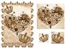 Steampunk Heart & Crowns - 360 DPI