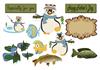 Decoupage for fishing pop out box card