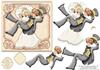 WHIMSEY WEDDING Bride carrying Groom Decoupage