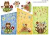 Three cheeky pups cascade panels with toppers to 