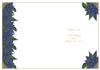 Blue Poinsettia Insert