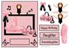 Ballet girl frame card front