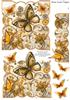 SEPIA BUTTERFLY & FLOWERS Easel Kit 3