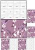 plum flutters card and calender