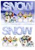 SNOW A5 card front & decoupage