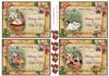 Easter Bunny Post Card Toppers
