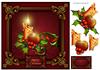 8x8 Christmas Candles & Holly