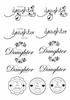 11 daughter sentiments - digi stamps