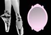 ballet shoes with frame
