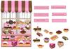 Find the cakes card front with toppers to find