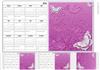 pretty floral tulips calender card