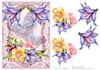 Pretty flutters and flowers card front