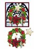 christmas wreath fairy square topper & decoupage